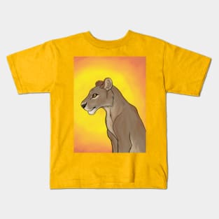 Beautiful Lioness Kids T-Shirt